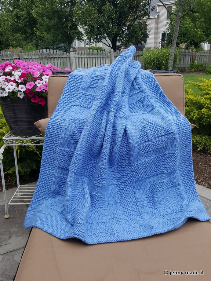 finished ABC blanket